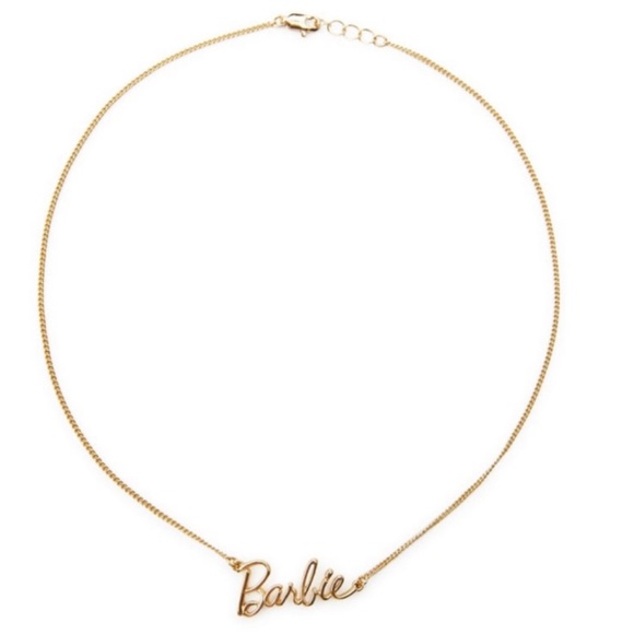 BARBIE™ THE MOVIE ©WARNER BROS. GOLD-PLATED BARBIE NECKLACE - Picture 14 of 16